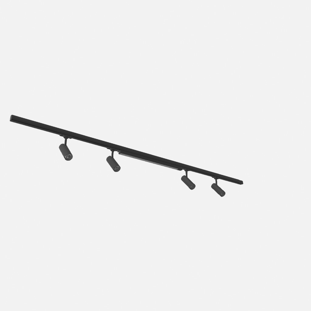 Plafonieră, 5 puncte, sistem cu 3 șine, TORN/LUCIE 56W LED 4000K