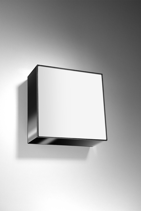 Plafonieră HORUS 25 BLACK + 1x bec LED E27 3000K Warm 7.5W 620lm