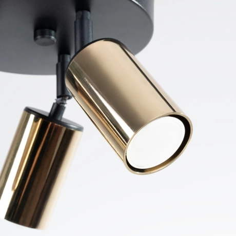 Plafonieră WINX 3P negru / auriu