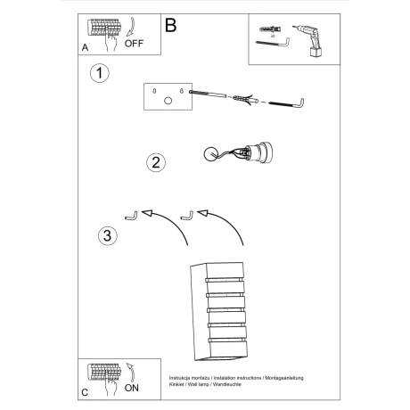 Lampă de perete ceramică SAMIR