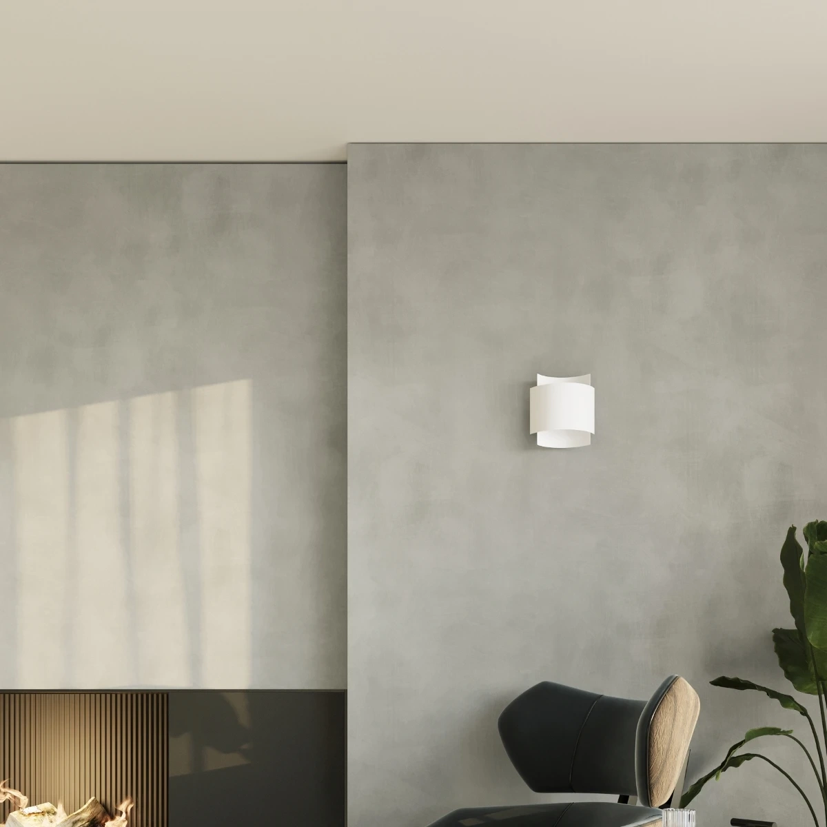 Lampă de perete IMPACT alb