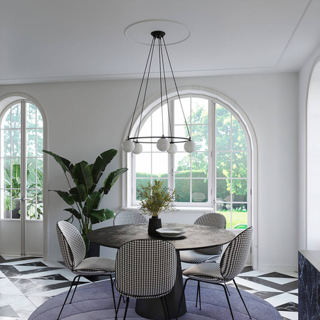 Candelabru YOLI 5 + 5x Bec LED G9 4000K Rece 4.5W 460lm