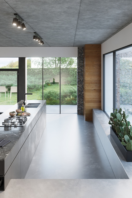 Plafonieră MERIDA 2 negru + 2x bec LED GU-10 4000K rece 7W 630lm