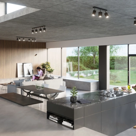 Plafonieră MERIDA 3 negru