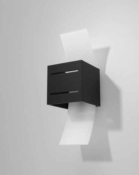 LORETO lampă de perete negru + 1x bec LED G9 3000K cald 4.5W 510lm