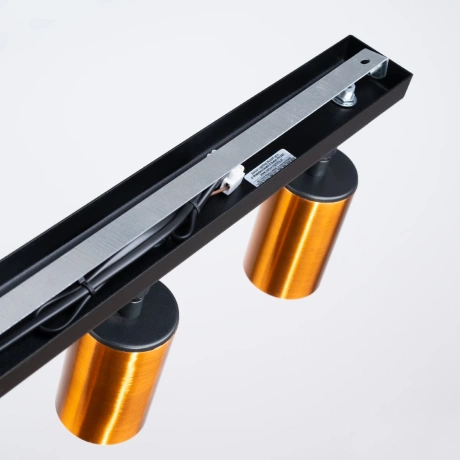 Plafonieră WINX 3 negru/cooper