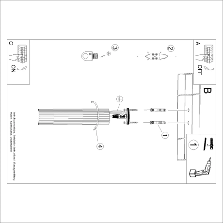 Plafonieră KARBON 30 taupe
