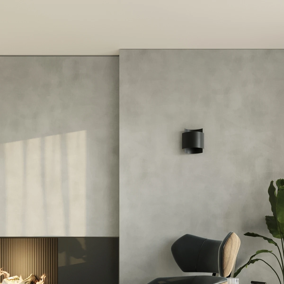 Lampă de perete IMPACT negru