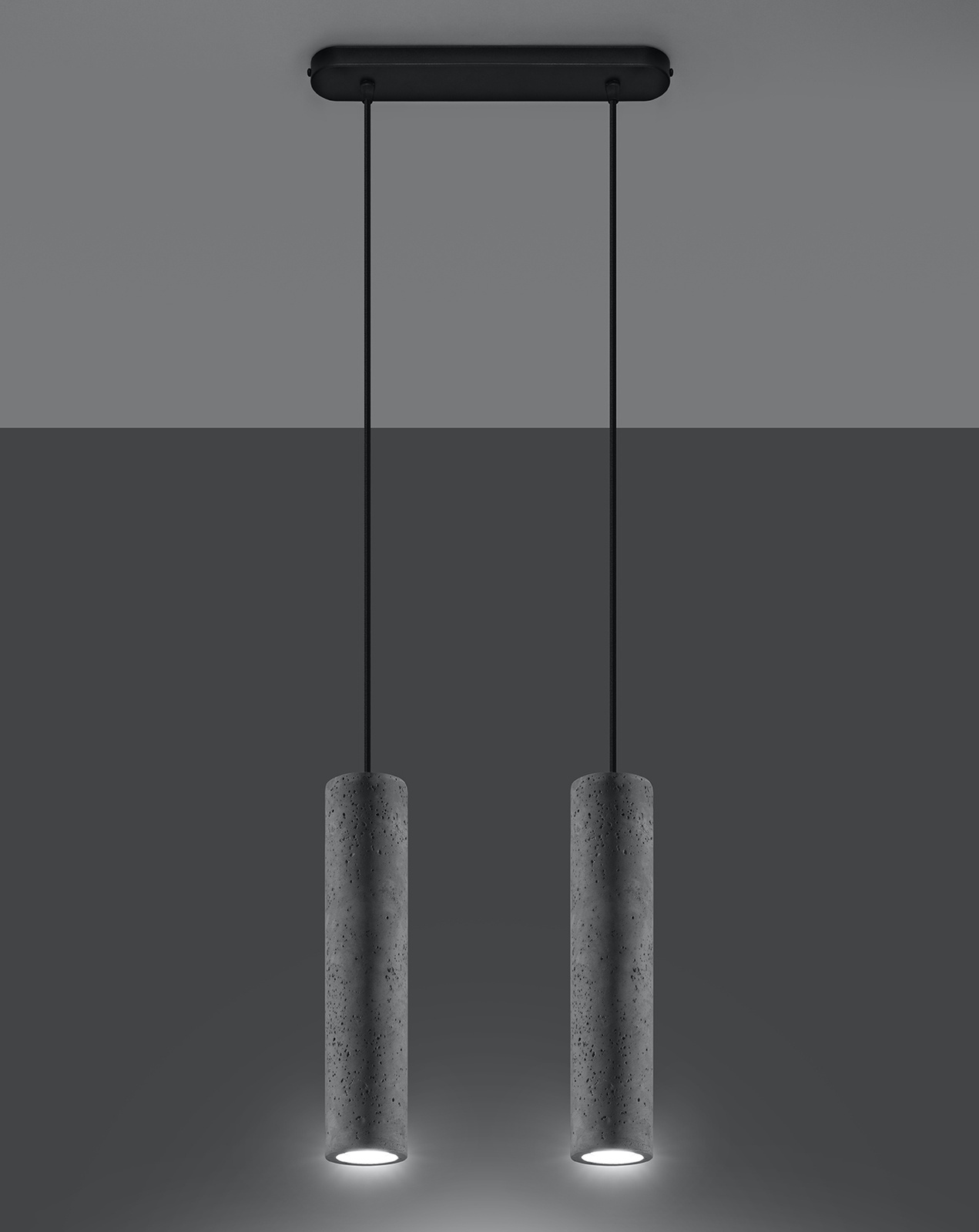 Lampă suspendată LUVO 2 + 2x bec LED GU-10 4000K rece 7W 630lm