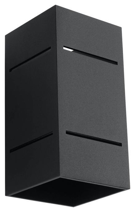 BLOCCO lampă de perete negru + 1x bec LED G9 4000K rece 4,5W 530lm