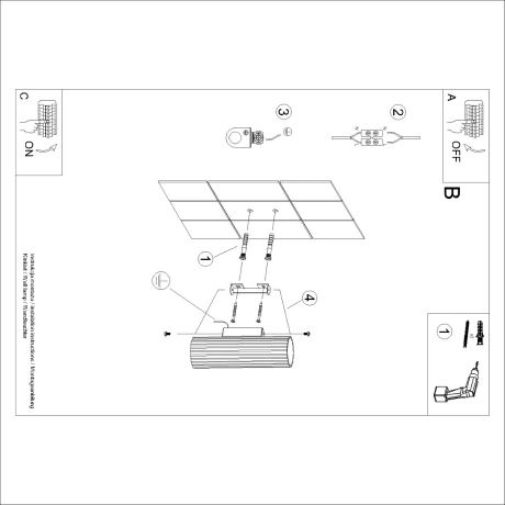 Lampă de perete KARBON 20 verde măsliniu