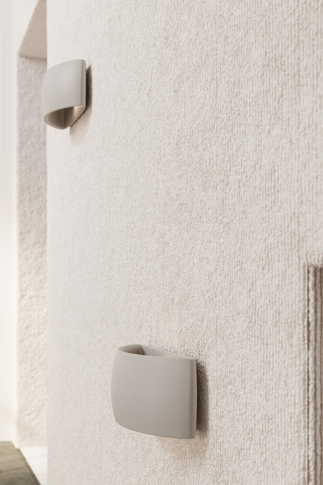 PONTIUS lampă de perete ceramică gri + 1x bec LED G9 3000K cald 4.5W 510lm