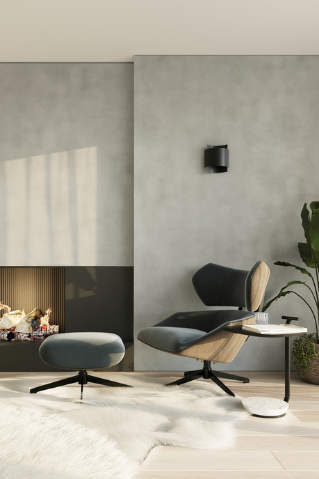 IMPACT lampă de perete negru + 1x bec LED G9 3000K Warm 4.5W 510lm