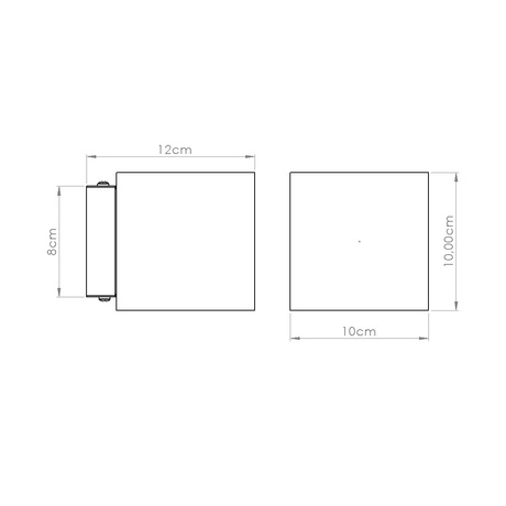 Lampă de perete QUAD beton verde măsliniu