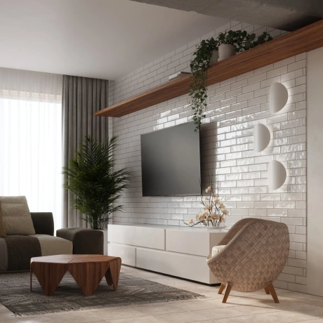 Lampă de perete SENSES alb