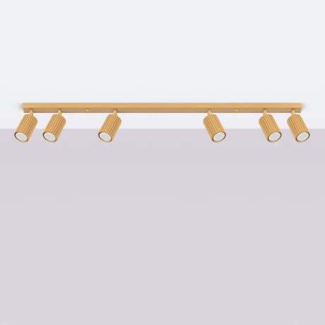 Plafonieră KARBON 6L auriu