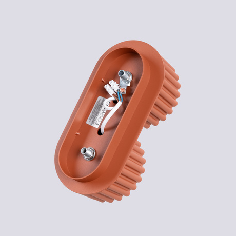 Plafonieră AURA 2 roșu ochra Gx53