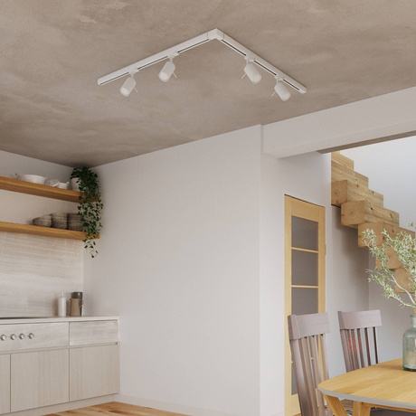 Plafonieră, 4 spoturi, sistem de șine trifazat, RING