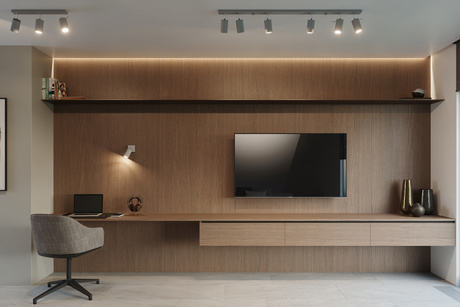 RING lampă de perete gri + 1x bec LED GU-10 4000K rece 7W 630lm