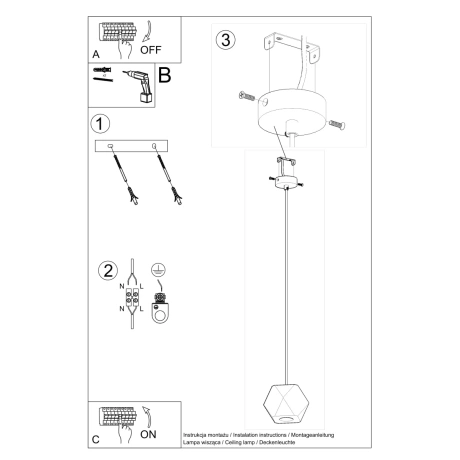 Lampă suspendată WOODY lemn natural