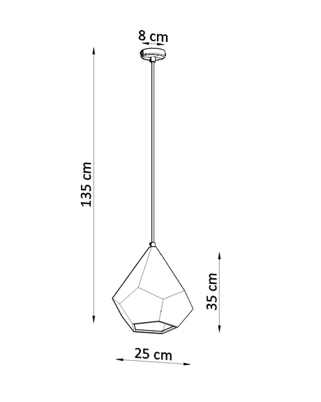 PAVLUS lampă suspendată ceramică albă + 1x bec LED E27 4000K rece 7,5W 650lm