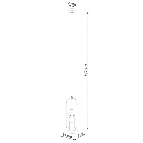 NICUS 1 lampă suspendată alb + 1x bec LED E27 4000K rece 7,5W 690lm