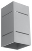 BLOCCO lampă de perete gri + 1x bec LED G9 4000K Cold 4,5W 530lm