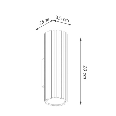 Lampă de perete KARBON 20 verde măsliniu