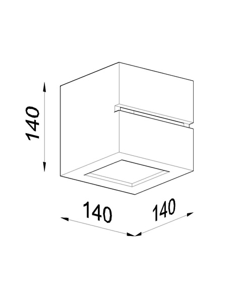 Lampă de perete ceramică LEO LINE alb + 1x bec LED E27 4000K rece 7.5W 650lm