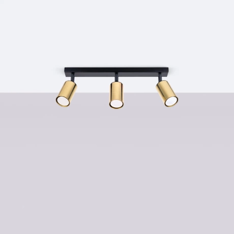 Plafonieră WINX 3 negru/cooper