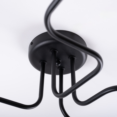 Candelabru VECTOR 4 negru + 4X bec LED E27 3000K 7W 760lm