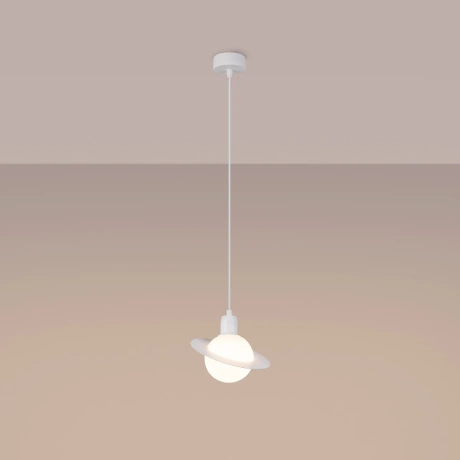 Lampă suspendată HYPERION 1 alb