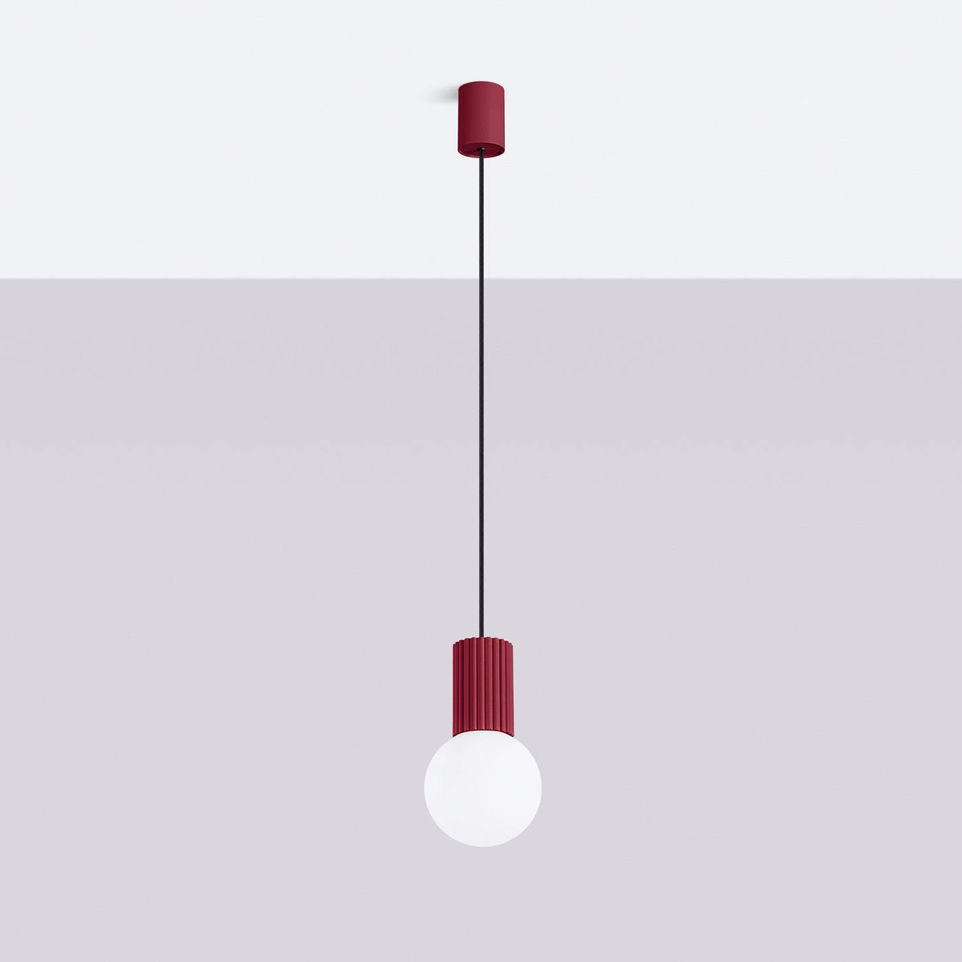 Lampă suspendată HALO 1 burgundy