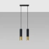 Lampă suspendată LOOPEZ 2 negru/golden