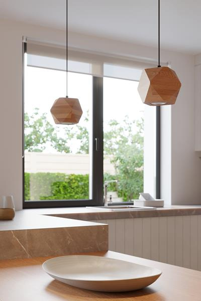 Plafonieră WOODY 3 lemn natural + 3x bec LED GU-10 3000K Warm 7W 620lm