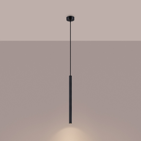 ARCHE 1 lampă suspendată negru + 1x bec LED G9 3000K cald 4.5W 450lm