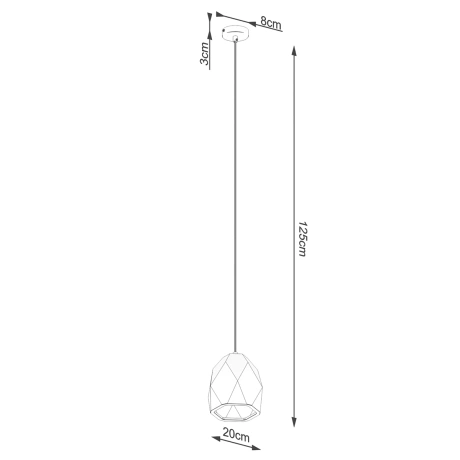 Lampă suspendată ceramică MINT