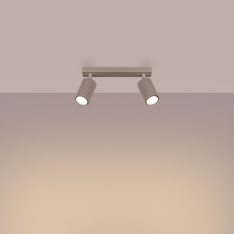 Plafonieră KARBON 2 taupe