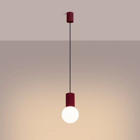 Lampă suspendată HALO 1 burgundy