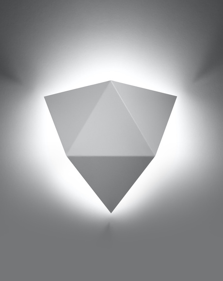 SOLIDO lampă de perete alb + 1x bec LED G9 4000K rece 4.5W 530lm