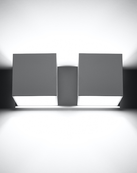 QUAD 2 lampă de perete alb + 2x bec LED G9 4000K rece 4,5W 530lm