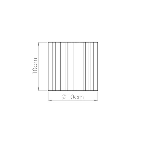 Plafonieră AURA 1 roșu ochra GU10