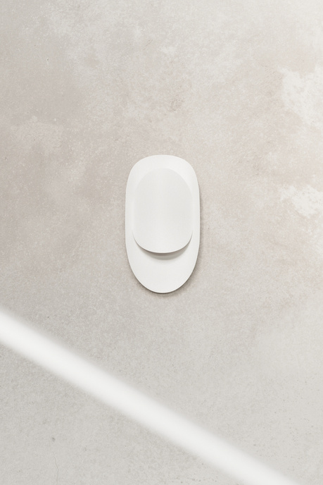 TEAR lampă de perete alb + 1x bec LED G9 4000K rece 4,5W 530lm