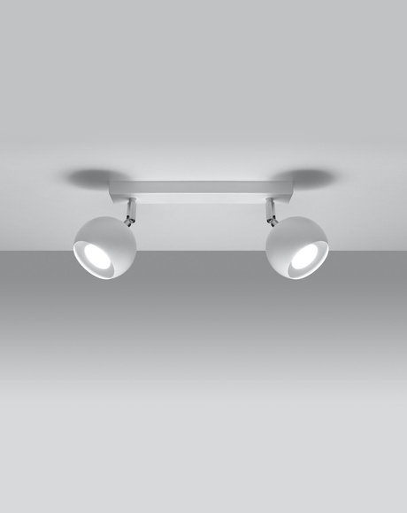 Plafonieră OCULARE 2 alb + 2x bec LED GU-10 4000K rece 7W 630lm