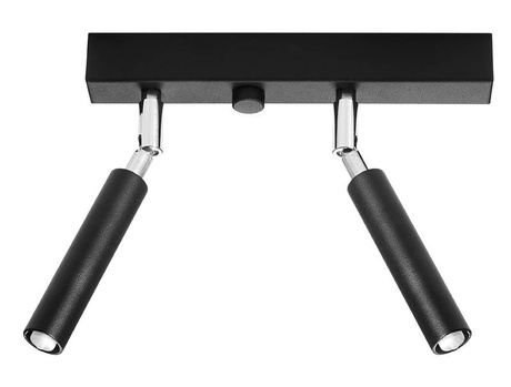 Plafonieră EYETECH 2 negru + 2x bec LED G9 3000K Warm 4.5W 510lm