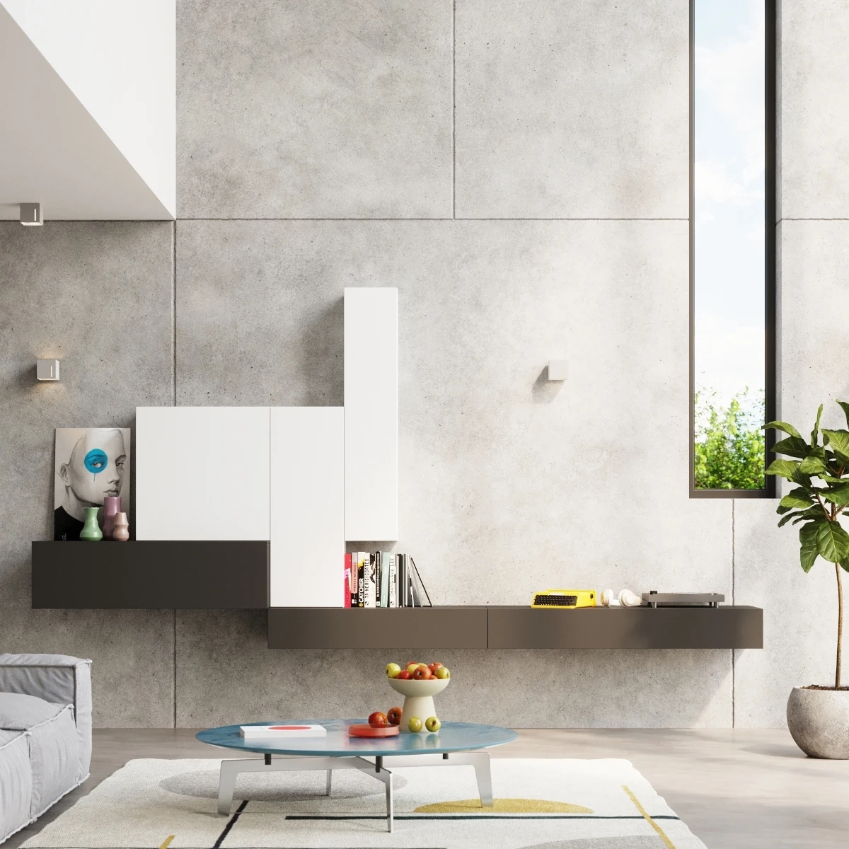 Lampă de perete PIXAR gri