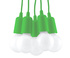 DIEGO 5 lampă suspendată verde + 5x bec LED E27 4000K rece 7,5W 650lm