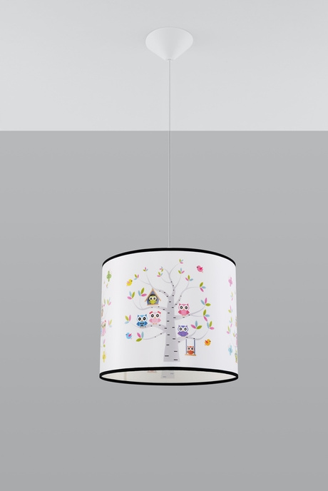 SOWY 30 lampă suspendată + 1x bec LED E27 4000K rece 7,5W 650lm