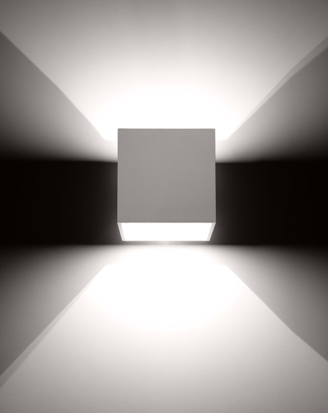 QUAD 1 lampă de perete alb + 1x bec LED G9 4000K Cold 4,5W 460lm