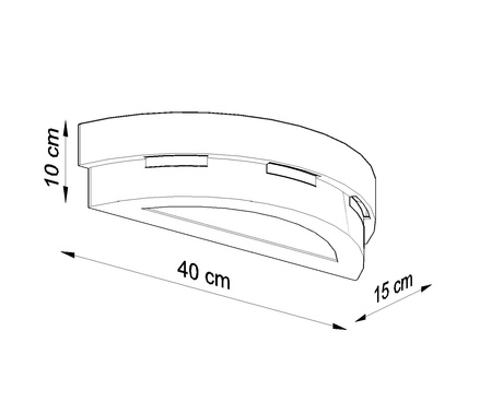 Aplică ceramică HELIOS alb + 1x bec LED E27 3000K cald 7.5W 620lm